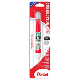 Pluma Corrector Liquido Pentel Blíster Pack con 01 Pieza-ZL63-W