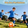 Kids Curve Swerve Football Size 4, Lightweight, Soft, Inflatable with