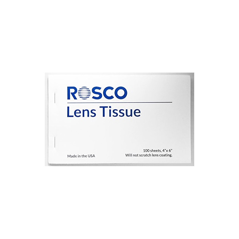 Rosco Lens Tissue - Folleto de 100 Hojas (10 x
