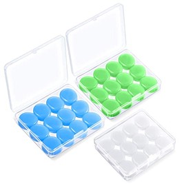 GuDoQi Tapones para Dormir, 36 Unidad Tapones Oídos de Silicona, Reutilizables para Los Oídos, Nivel de Bloqueo de Sonido 32 dB, Impermeables, Hipoalergénicos, Reducción de Ruido, para Dormir, Estudio, Viajar, Nadar