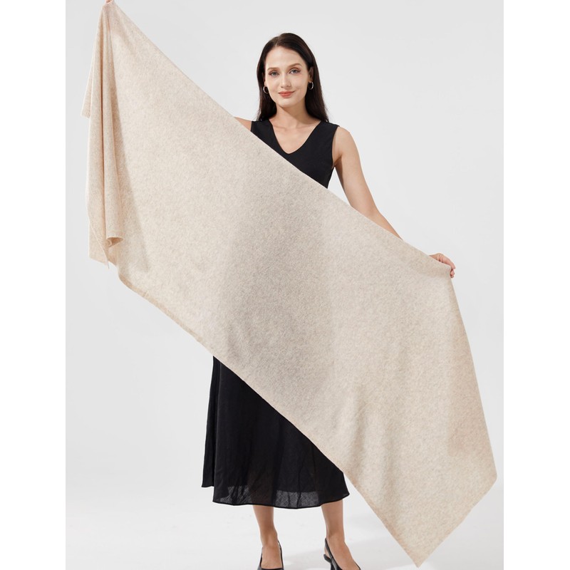 RYYOYY Luxury 100% Cashmere Wrap Soft Scarf Stole Knitted Shawl