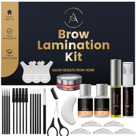 Eyebrow Lamination Kit, At-Home Brow Lift Kit for Beginner/Professional, Includes Instructions, Lasts 6-8 Weeks, 15 Applications, Safe & Effective - ABK1