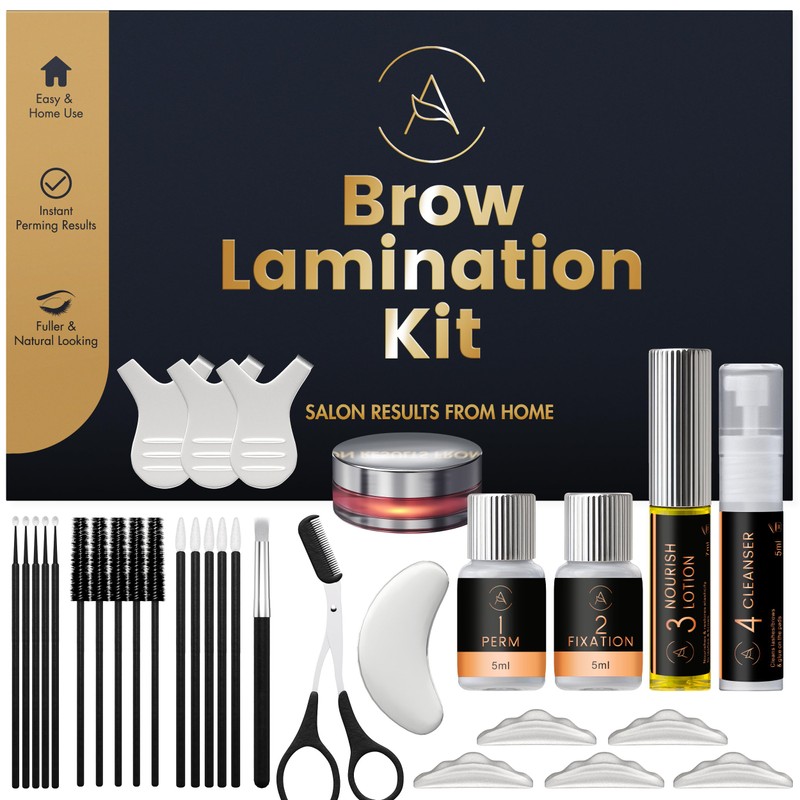Eyebrow Lamination Kit, At-Home Brow Lift Kit for Beginner/Professional, Includes