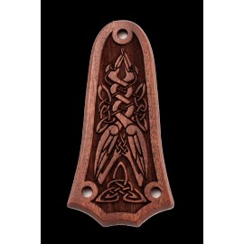 Purflex® Truss Rod Cover for Taylor, 3 hole, Pau Ferro with Celtic Storks design