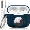 LDSXAY 2 in 1 Silicone Case Compatible with AirPods Pro
