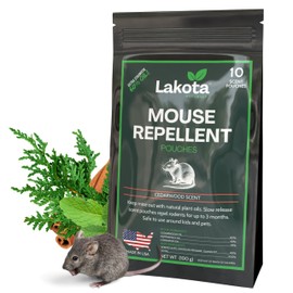 Extra-Strength Mouse Repellent Pouches, 10 Pack Rodent Repellent Indoor for Car Engines/RV/Boat/Cabin/Shed/Garage/House Mice Repellent Indoor, Peppermint Oil Mouse Deterrent (Cedarwood Scent)