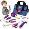 WORKPRO 9-Piece Kids Real Hand Tool Set Blue Junior Tool