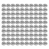 100 Set Round Head Stud 15mm Plated Alloy High Hardness