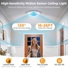 Rechargeable Ceiling Light 2 Pack, Magnetic Motion Sensor Ceiling Lights
