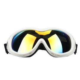 UV Protection Pet Glasses PVC and PC Adjustable Strong Impact Resistance Dog Sunglasses for Pet Dog Cat White