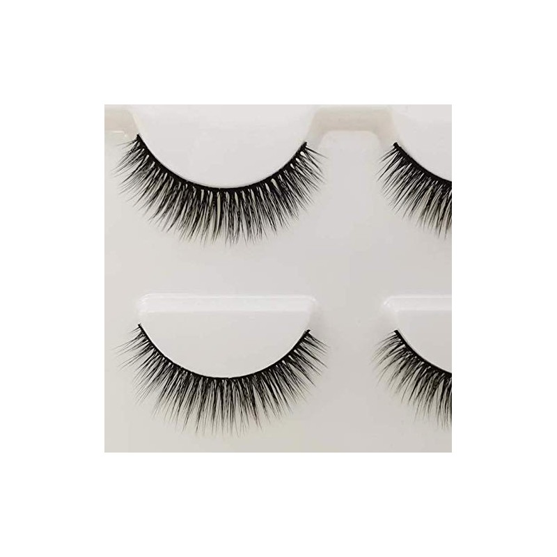 3 Pairs 3D Mink Eyelashes Makeup Natural False Eyelashes Long