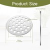 Round 4 Inch Screw-in Floor Drain Cover, Stainless Steel Strainer