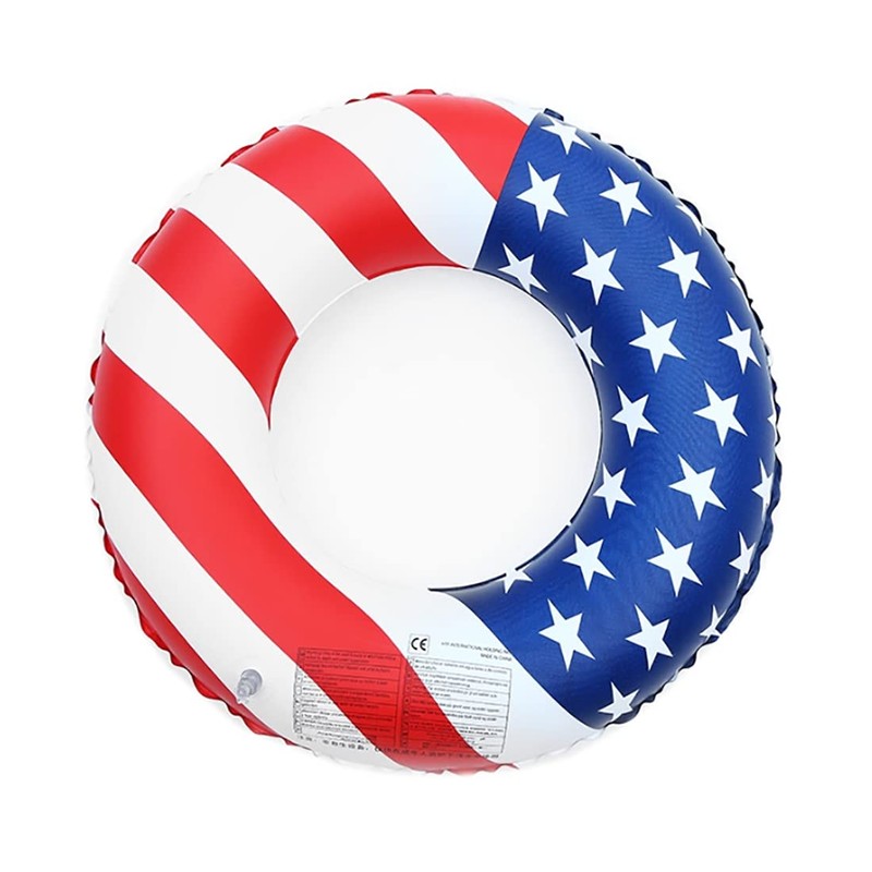 Float Adult 浮輪 Float 90 cm Diameter Large Thick American Flag