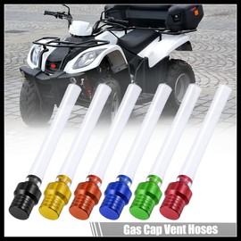 Hihaha 6pcs ATV Gas Fuel Air Vent Hose Breather One Way Clear Tube 6 Colors Durable Material