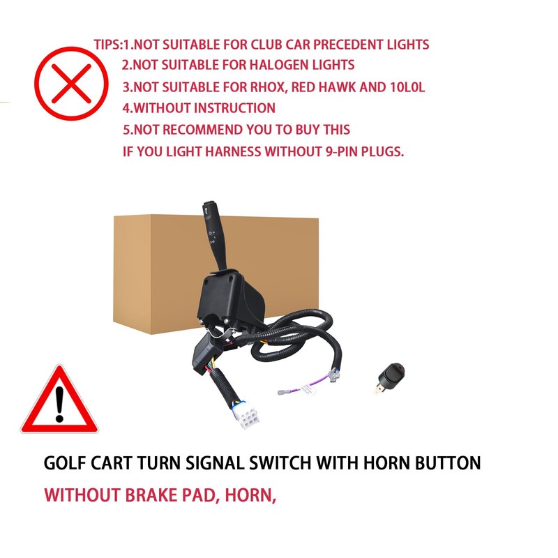 Orle Oko Universal Golf Cart Turn Signal Switch with Horn