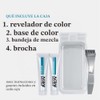 Just Mustache And Beard Brush-in Color Gel, Real Black, Pack
