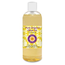 Deve Herbes Pure Organic Olive Oil (Olea europaea) Cold Pressed 200ml (6.76 oz)