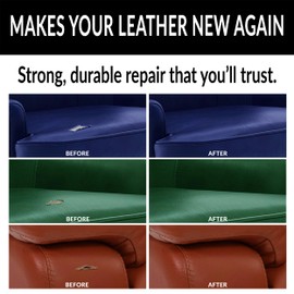 MALVIANI Leather Repair Kit - Metallic Gold - Restore Couch, Furniture, Car Seat, Sofa, Chair & Bag