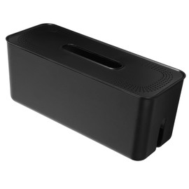 TEHAUX Cable Organizer Box Wall Mounted Cord Management for Office Home Detachable Design for Easy Cleaning Durable Material for Safe Storage for Tidy Spaces and Power Strip Organization