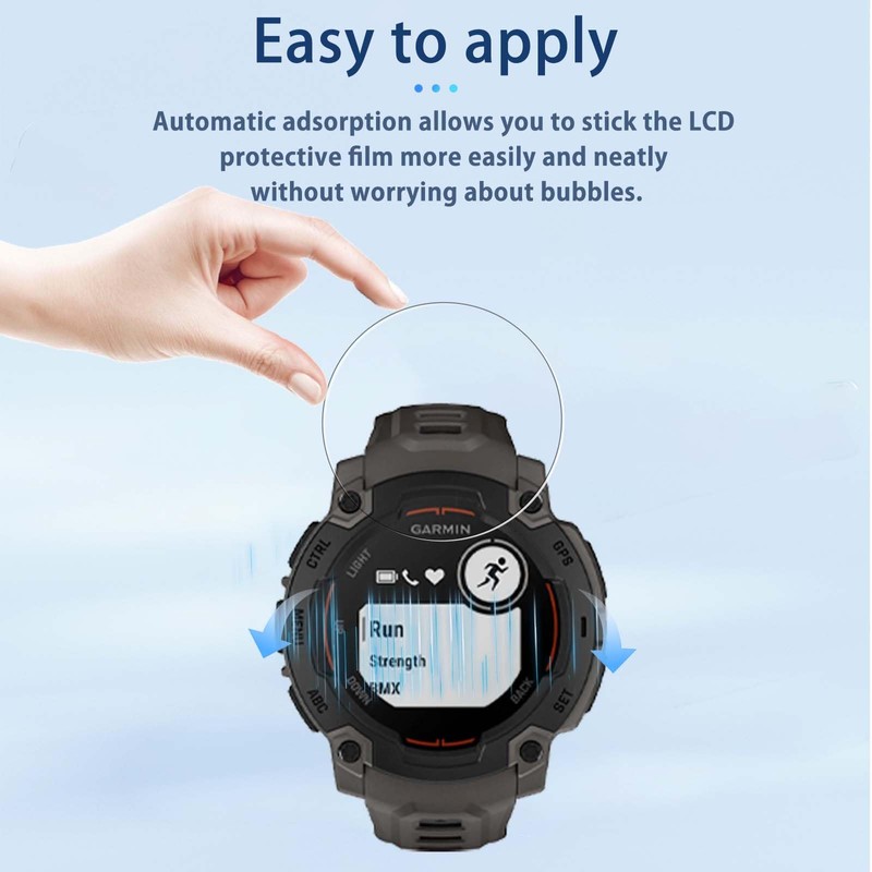 NOUKAJU [4pack] Screen Protector for Garmin Instinct E-45mm, Smartwatch Screen