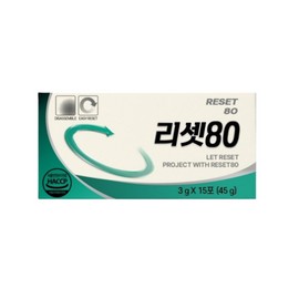 Reset 80 15 sachets x 1 box / 리셋80 15포 x 1박스