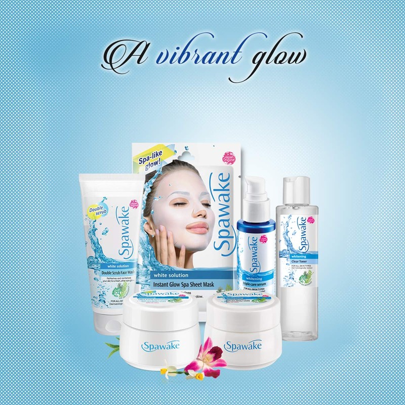 Spawake White Solution Instant Glow Spa Sheet Mask, Pack Of