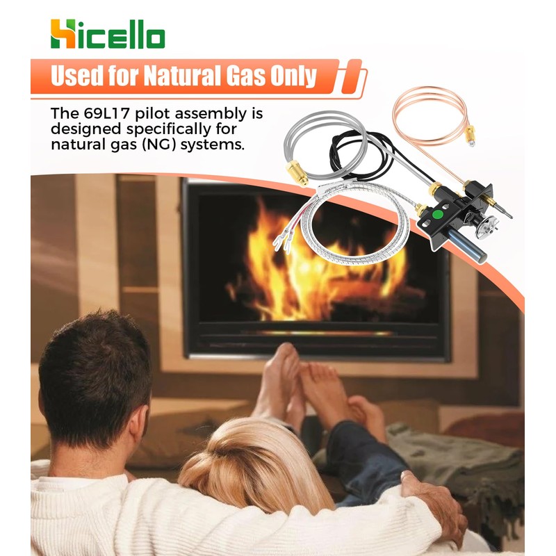 Hicello 69L17 Pilot Assembly Kit Replacement for Lennox Elite, Merit,