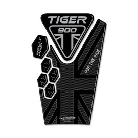 labelbike - 3D Sticker Tank Pad for High Tank Decoration and Protection for Motorcycle Tanks Compatible with Triumph Tiger 900 Rally PRO