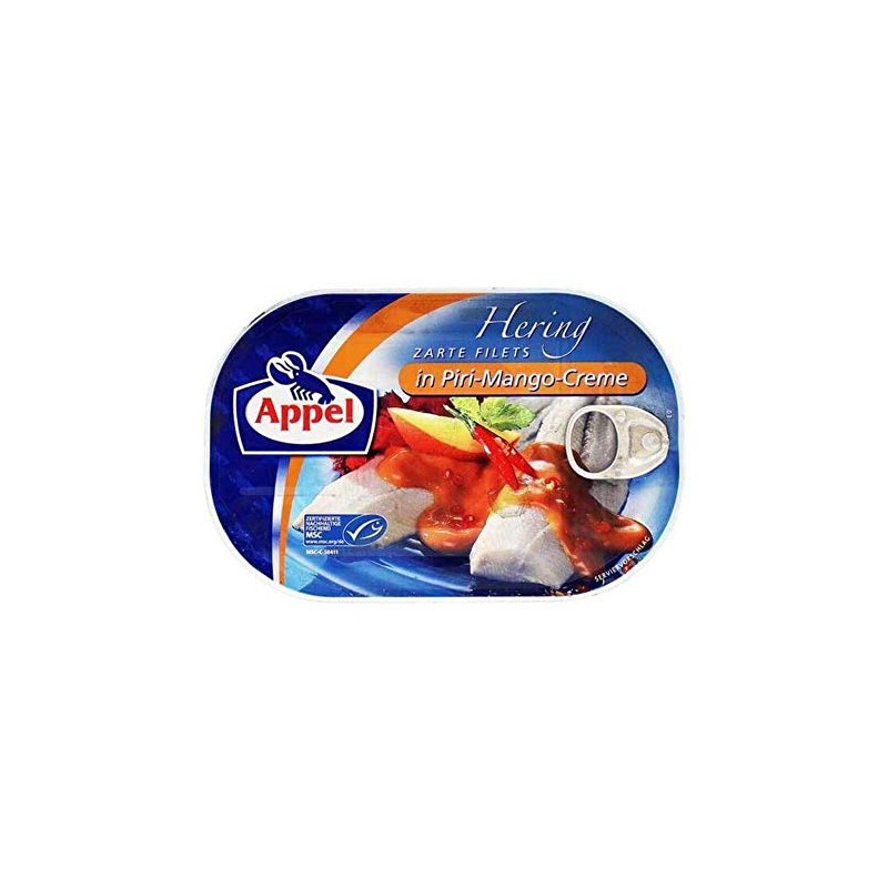 1 x 200g Appel Zarte Herring Fillet In Piri Mango