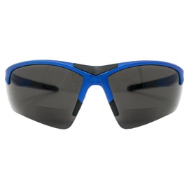 Incredible Bargains The Jagger Bifocal Sun Reader Sport & Wrap-Around Safety Reading Sunglasses, + 2.00 Blue