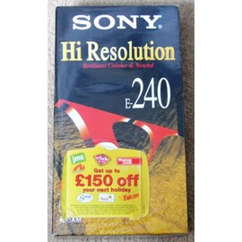 Sony E240 HR Blank Tapes