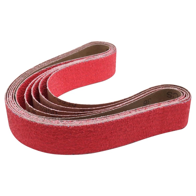 2 x 42 Inch Ceramic Grinding Belts, 36 Grit 2x42