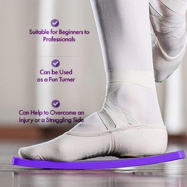 Ballet Turning Board for Dancer- Ballet Turn Balancing Spin Board Dancing Disc Pirouette Board to Improve Balance Portable Training Equipment- Figure Ice Skating Spinner Ballet Spin Disc Accessories