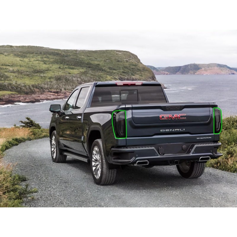 Rvinyl Tail Light Tint Covers Compatible with GMC Sierra 2019-2025