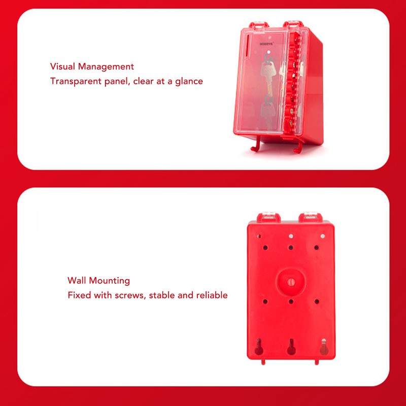 Wall Mount Lock Box 8 Hole Positions Hanging Locks Keys