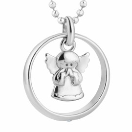 fish Kinderkette Mädchen Taufring Sterling-Silber 925 Taufring klar Geschenkverpackung Geschenk zur Taufe