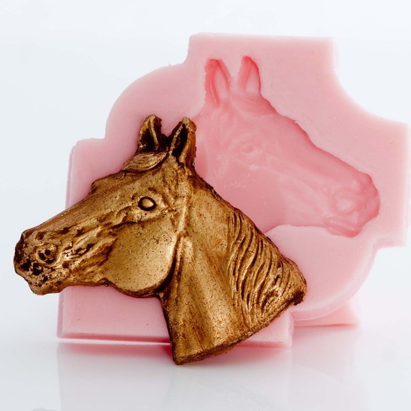 Horse Head Silicone Mold Chocolate, Fondant, Resin, Clay Flexible Mold.
