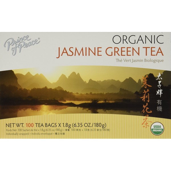 Prince of Peace Organic Green Tea Jasmine, 100 Count