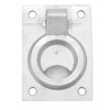 4 Pcs 63x44mm Square Flush Pull Ring Handles 316 Stainless