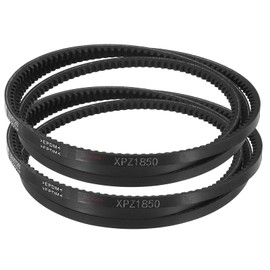 sourcing map 2pcs XPZ1850 EPDM V-Belt, Wedge Section Cut Edge Cogged Industrial Rubber V Belt 10mm Width x 1850mm Pitch Circumference