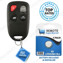 RemoteSuperMarket Replacement for KPU41701 2001 2002 2003 2004 Mazda MX-5 Miata Remote Car Fob