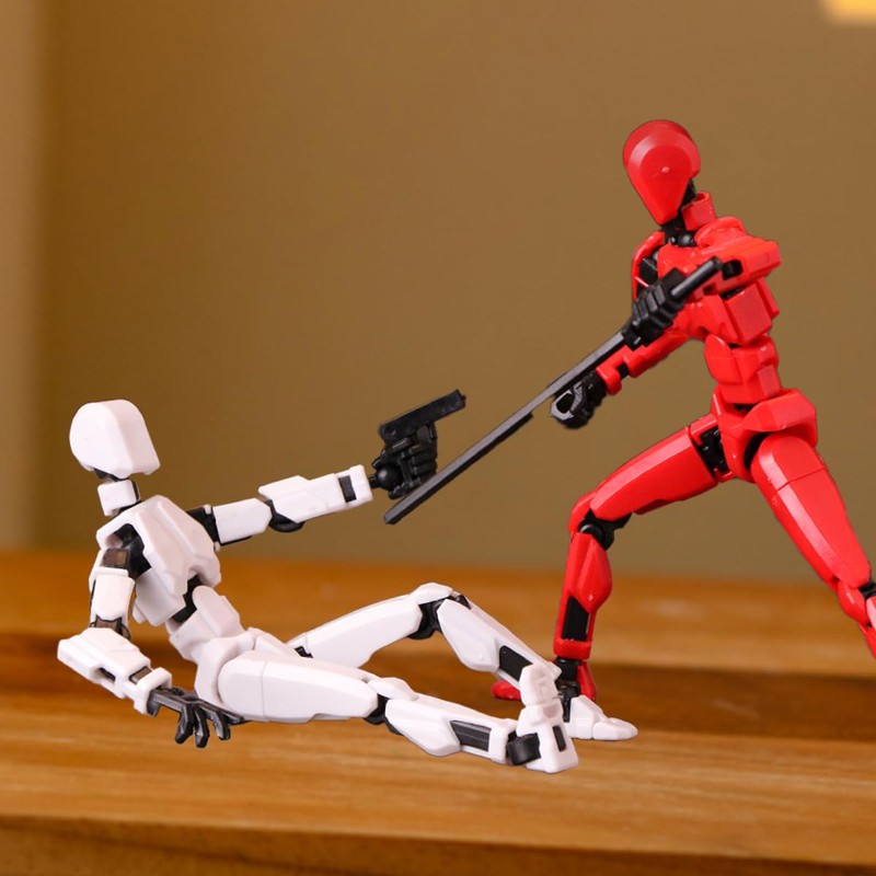 YNTOXIN 4PCS T13 Action Figures Set Lucky 13 Action Figure