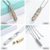 shajwo Cylinder Urn Necklace for Ashes for Women Men Cremation
