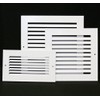 HVAC Premium 12''w x 8''h 2-Way-Horizontal Fixed Curved Blade AIR