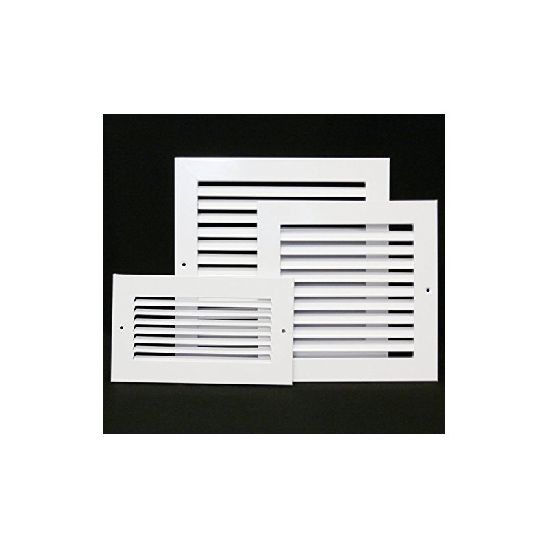 HVAC Premium 12''w x 8''h 2-Way-Horizontal Fixed Curved Blade AIR