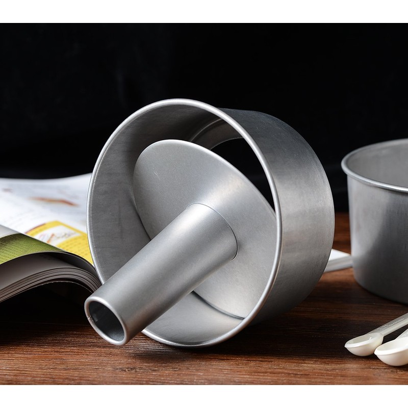 タイガークラウン ケーキ型 シルバー 230×120mm シフォンケーキ型23cm スチール アルミメッキ 底取れ式 1270