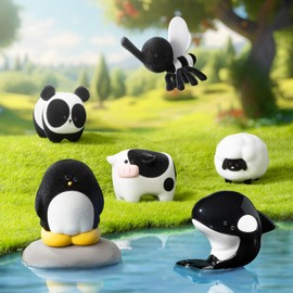 52TOYS QUESERA Series-Rainbow Town Blind Box Blind Box Trading Figures Collectible Figures Painted Toy Toy Toy for Anime Fans Kids Collectors Birthday Christmas (1 Piece)