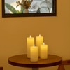 volnyus White Flameless Candles Set of 2 (3x9 inch) Flickering