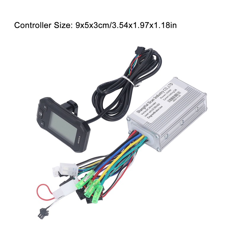 36V 48V 350W Motor Controller LCD Display Panel Electric Brushless