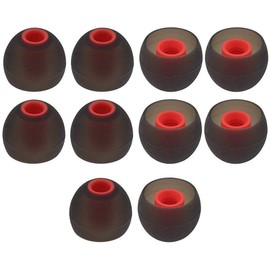 Large Replacement Silicone Eartips Eargels Earbuds Ear Tips Compatible with Senso, Zeus, Otium, Hussar, Sony MDR, Tozo, Mpow Headphones & Earphones (Large - 5 Pairs)